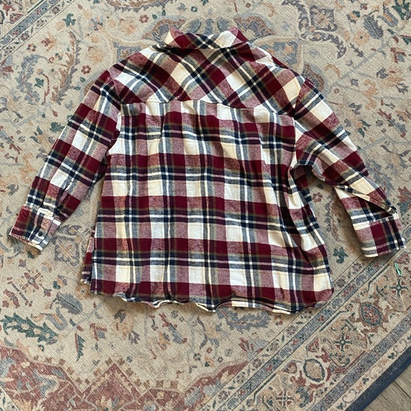Lucky Brand boyfriend plaid flannel - Picture 3 of 3